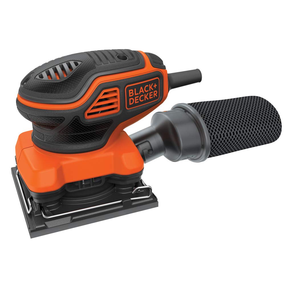 BLACK+DECKER 2.0 Amp Electric 1/4 Sheet Orbit Sander (BDEQS300) BLACK+DECKER