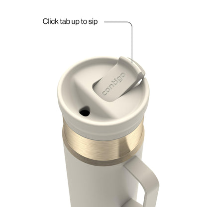 Contigo SnapSeal 20 oz Travel Mug w/Side Handle | Vacuum-Insulated Stainless Steel for Hot Coffee & Tea or Cold Drinks | Spill-Proof Lid w/Straw Compatibility | BPA & Lead-Free | Dishwasher Safe 🍁 All In One Marketplace Canada