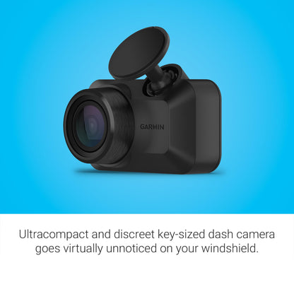 Garmin Dash Cam™ Mini 3, Ultracompact 1080p HD Dash Cam with a 140-degree Field of View, Built in Clarity™ Polarizer, Voice Controlled, Automatic Recording Garmin