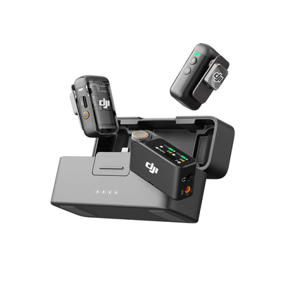 DJI Mic 2 (2 TX + 1 RX + Charging Case), Wireless Lavalier Microphone, Intelligent Noise Cancelling, 32-bit Float Internal Recording, 820 ft.(250m) Range, Microphone for iPhone, Android, Camera 🍁 All In One Marketplace Canada