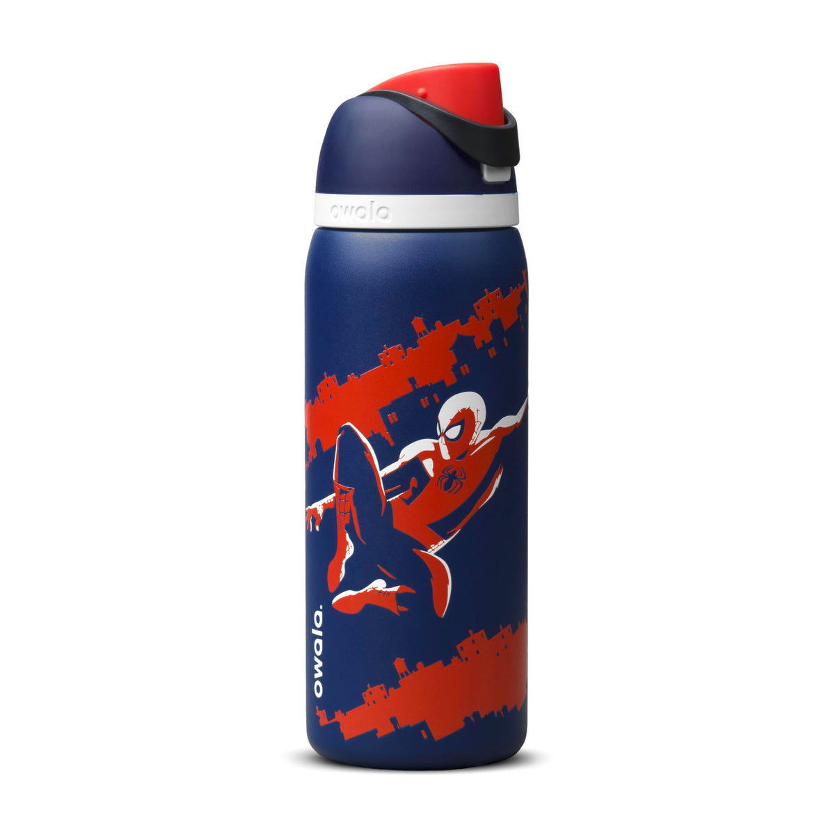 Marvel Owala FreeSip Insulated Stainless Steel Water Bottle with Straw, BPA-Free Sports Water Bottle, Great for Travel, 32 Oz, Swing of Things