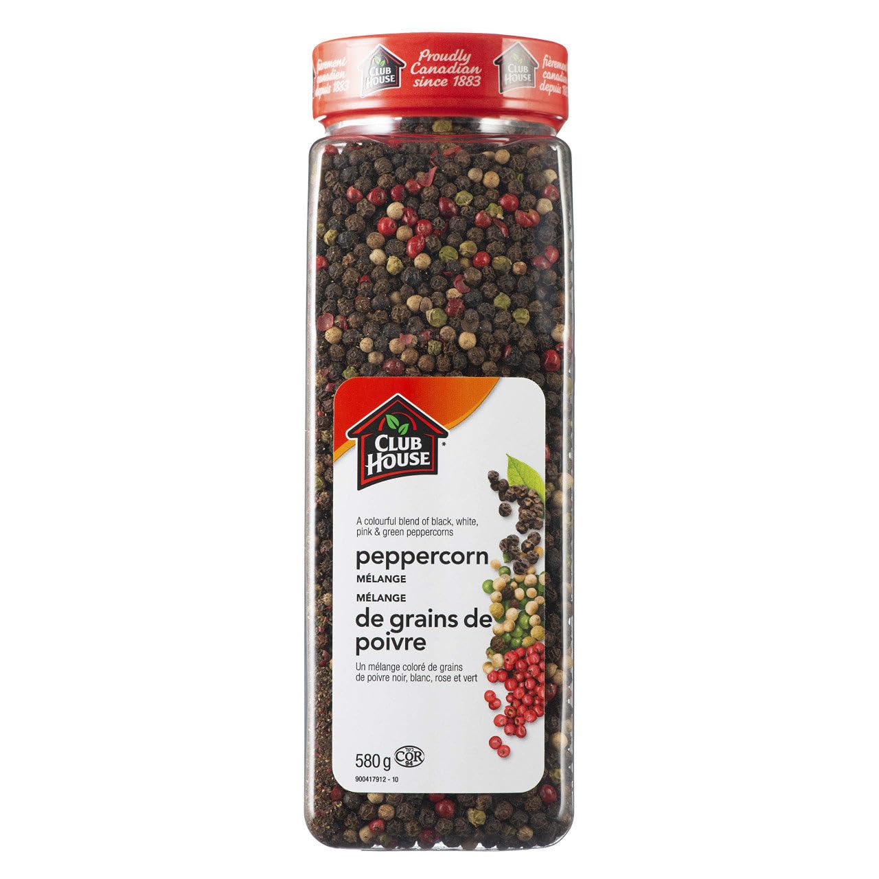 Club House Herbs & Spices, Peppercorn Mélange, 580 g Club House