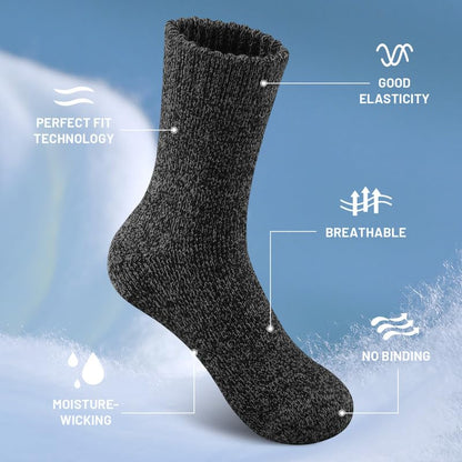 SIMIYA 5 Pairs Merino Wool Socks Extra Thick for Winter Cold Weather 🍁 All In One Marketplace Canada