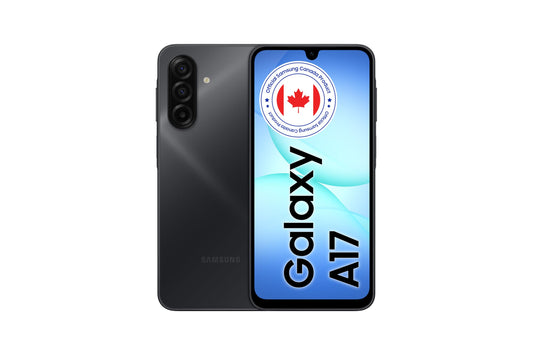 Samsung Galaxy A17 5G (CAD Version & Warranty) - 6.7" AMOLED Screen, 128GB, Black, 25W Fast Charging, Android Unlocked Smartphone