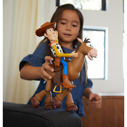 Mattel Disney Pixar's Toy Story 4 Woody and Bullseye 2-Character Pack, Movie-inspired Relative-Scale for Storytelling Play - Available at All In One Marketplace Canada