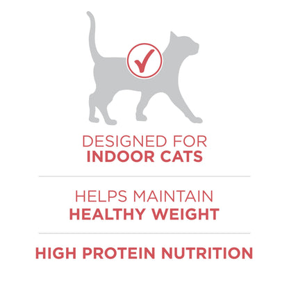 Purina ONE +Plus Dry Cat Food, Indoor Advantage Salmon - 3 kg Bag