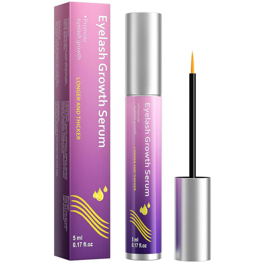Lash Serum for Growth, Premium Eyelash Enhancer Care for Longer Thicker & Fuller, Gentle Formula Safe for Sensitive Eyes Non-Irritating Daily Use at Home & Travel - 5ml - Available at All In One Marketplace Canada