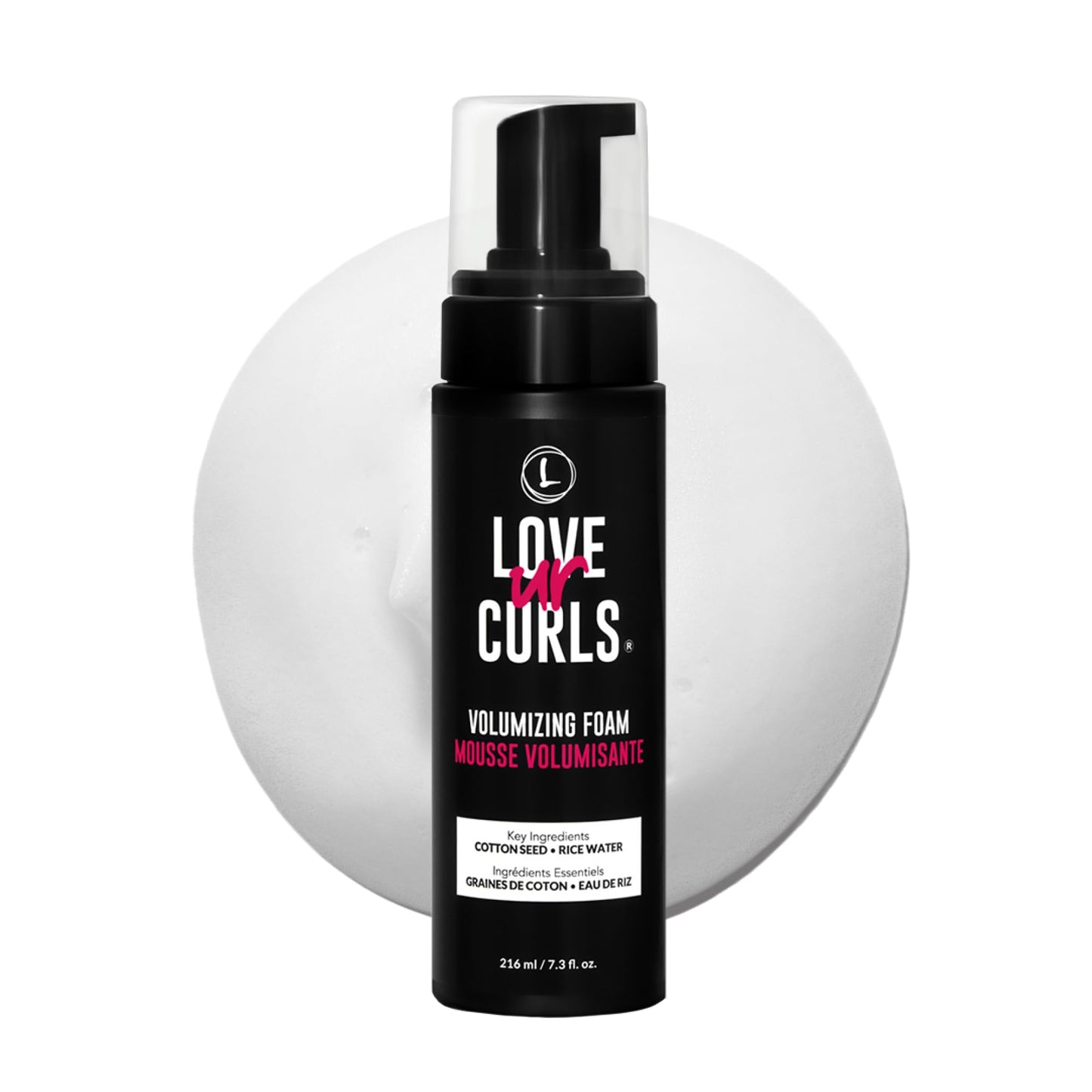 Love Ur Curls® Volumizing Foam, Lightweight Mousse for Curly Hair, Volume & Definition, Frizz Control, Soft Hold, Vegan, Silicone-Free, Quick-Drying, 7.3Fl. Oz. - Available at All In One Marketplace Canada
