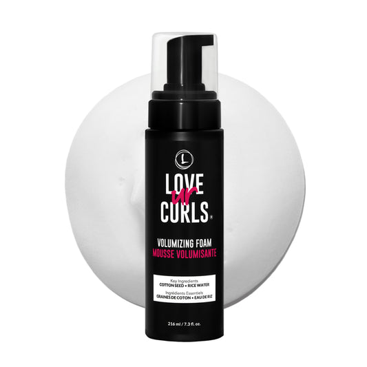 Love Ur Curls® Volumizing Foam, Lightweight Mousse for Curly Hair, Volume & Definition, Frizz Control, Soft Hold, Vegan, Silicone-Free, Quick-Drying, 7.3Fl. Oz. - Available at All In One Marketplace Canada