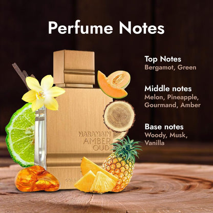 Al Haramain Amber Oud Gold Edition for Unisex Eau de Parfum Spray, 2.0 Ounce Al Haramain