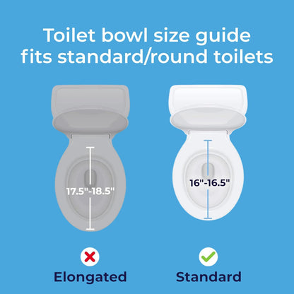 Drive Medical RTL12027RA 2-in-1 Raised Toilet Seat with Removable Padded Arms, Standard Seat