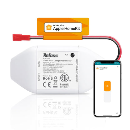 Refoss Smart Wi-Fi Garage Door Opener, Apple HomeKit Supported Refoss