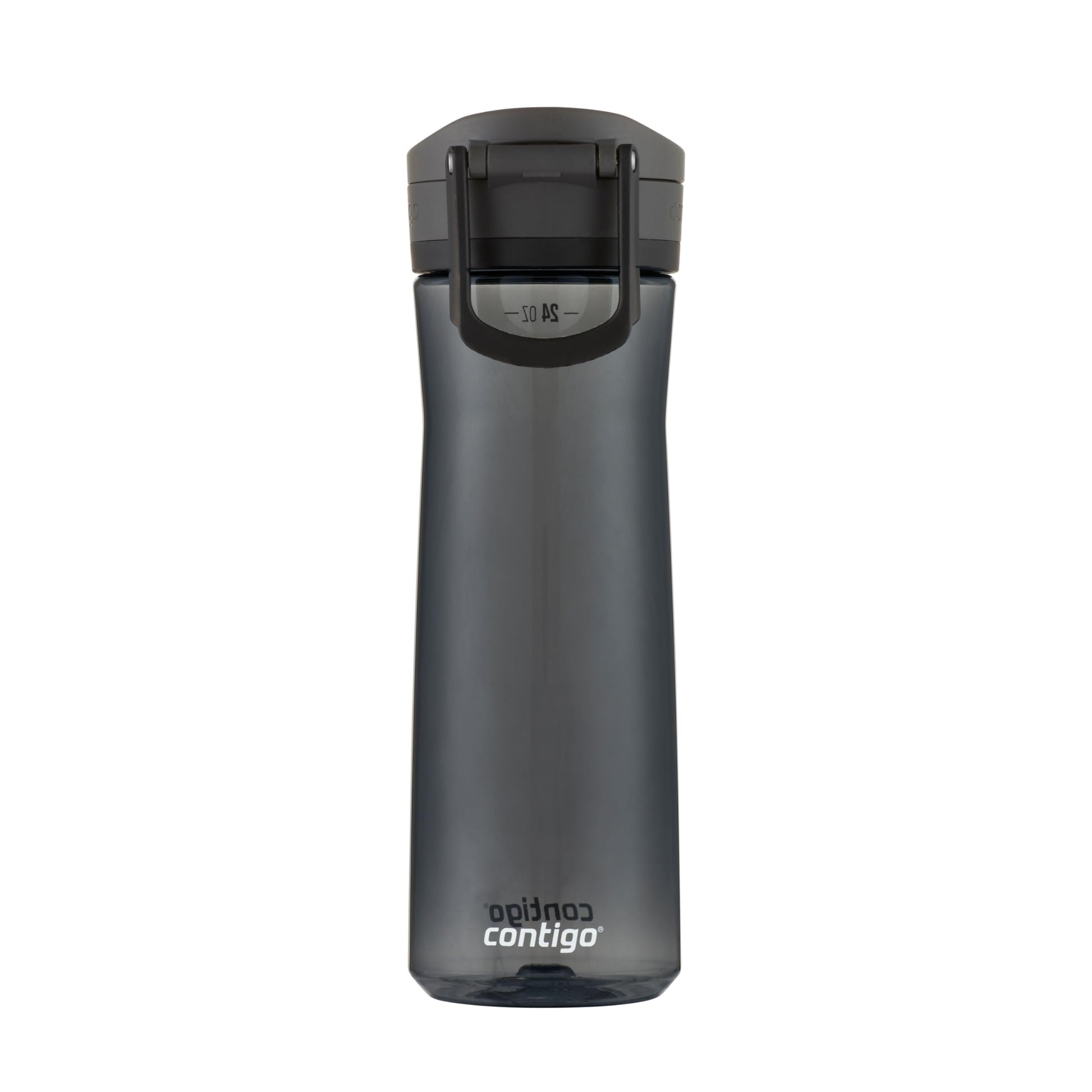Contigo Jackson 2.0 Tritan Water Bottle with Leak-Proof AUTOPOP Locking Lid, BPA-Free Plastic, Dishwasher Safe, Licorice, 24 oz (709 mL)