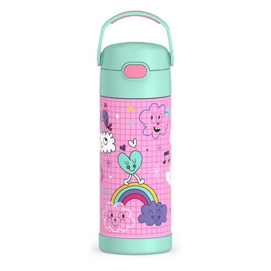 THERMOS FUNTAINER 14 Ounce Stainless Steel Vacuum Insulated Bottle, Sketchbook