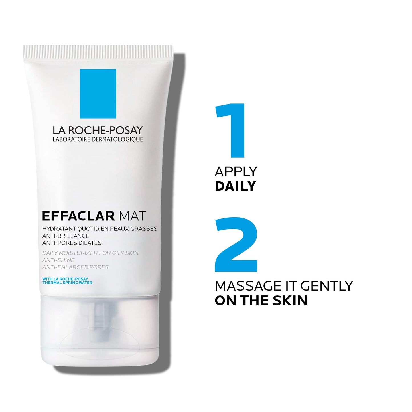 La Roche Posay Face Moisturizer for Oily, Acne-Prone Skin, Effaclar Mat Daily Face Cream, Anti-Shine & Pore Minimizer, Oil-Free, Recommended by Dermatologists, Travel Size, 40ml - Available at All In One Marketplace Canada