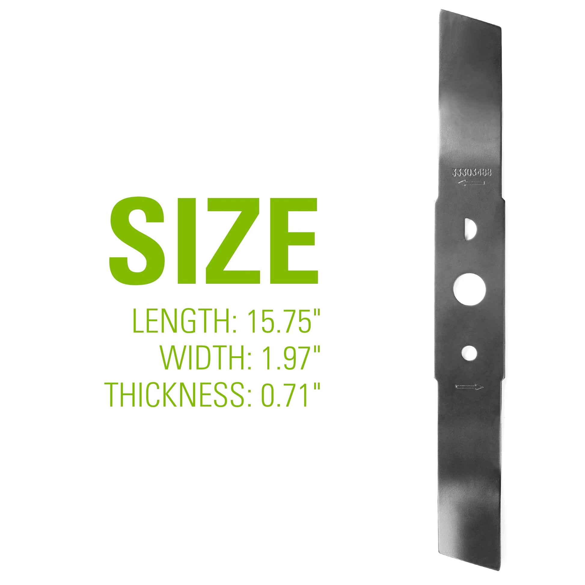 Greenworks Replacement Lawn Mower Blade (16" Mowers : 25322, 25242) Greenworks
