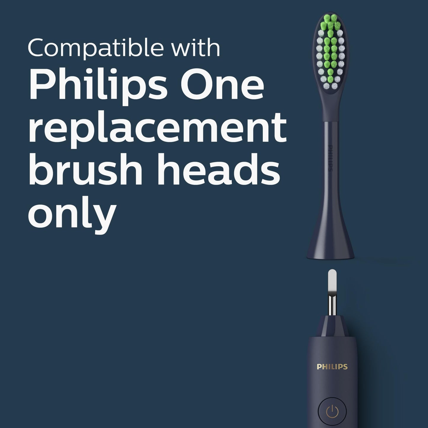 PHILIPS One By Sonicare Battery Toothbrush, Midnight, Hy1100/04, 1 Count 🍁 All In One Marketplace Canada