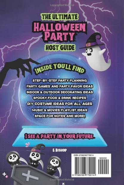 Le guide ultime pour organiser une fête d'Halloween : idées effrayantes, élégantes et créatives pour les décorations, jeux, costumes, plats, cocktails, mocktails, musiques, films et bien plus encore.