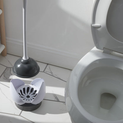 Clorox Toilet Plunger with Hideaway Caddy, Set of 2 – for Bathroom Organization and Storage, Bathroom Accessories, Toilet Unclogger, with Holder, White 🍁 All In One Marketplace Canada