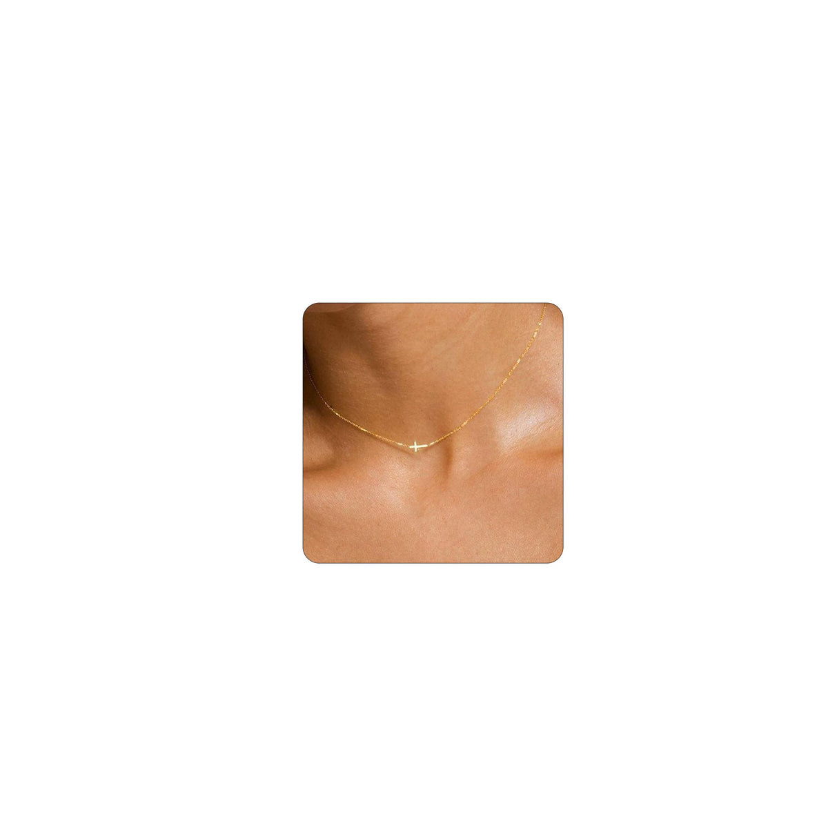 Jewigo Cross Necklace for Women 18K Gold Plated Cross Pendant Necklace 🍁 All In One Marketplace Canada