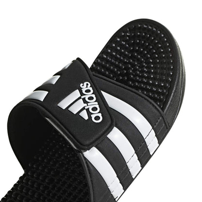adidas Unisex-Adult Adissage, Core Black/White/Core Black, 11