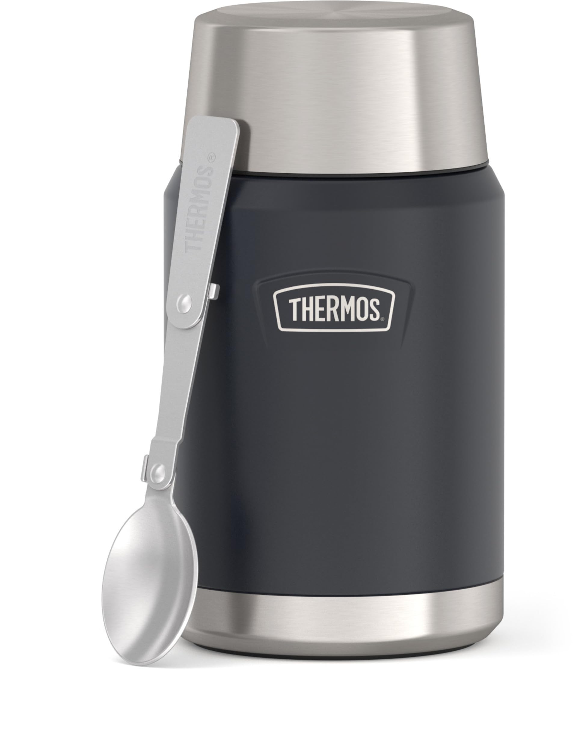 THERMOS, ICON Series, 24 Ounce Stainless Steel Vacuum Food Jar, Granite Thermos