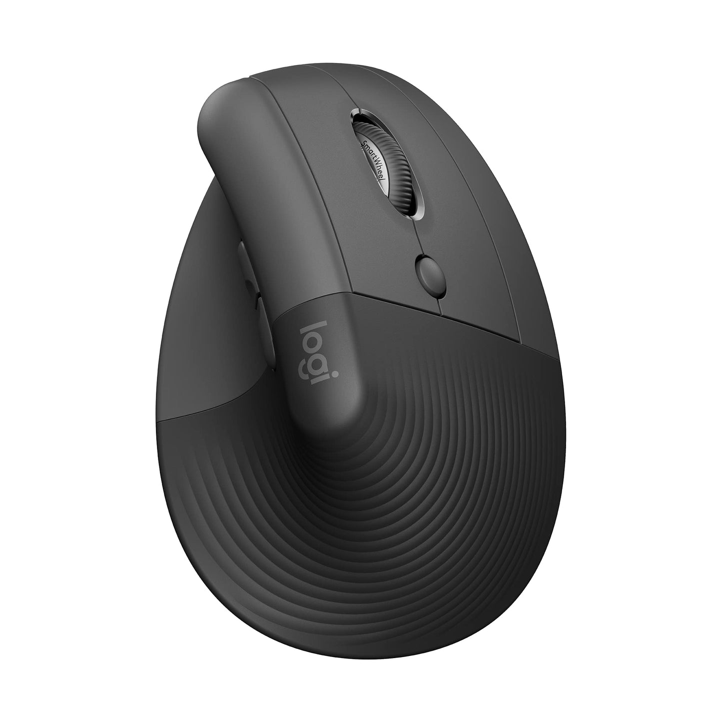 Logitech Lift Vertical Ergonomic Mouse, Wireless, Bluetooth or Logi Bolt USB Receiver, Quiet clicks, 6 Buttons, Compatible with Windows/macOS/iPadOS, Laptop, PC - Graphite - Available at All In One Marketplace Canada