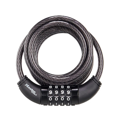 Master Lock 8114D Set Your Own Combination Bike Lock, 6 Feet Long, Black