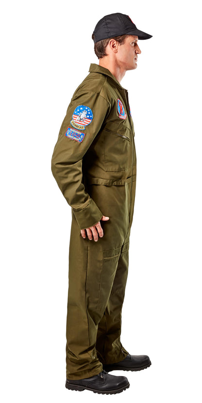 Rubies Adult Officially Licensed Deluxe Top Gun Costume for Themed Parties and Halloween, As Shown, Standard