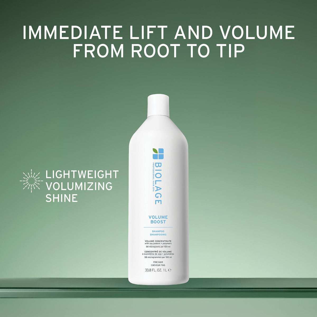 Biolage VolumeBoost Shampoo, Lightweight Volume & Shine, For Fine Hair, Paraben & Silicone-Free, Vegan