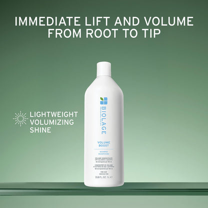 Biolage VolumeBoost Shampoo, Lightweight Volume & Shine, For Fine Hair, Paraben & Silicone-Free, Vegan