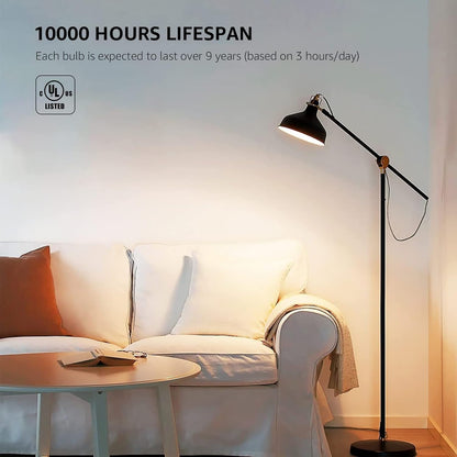 Lepro LED Light Bulbs, 2700K Soft Warm White LED Bulb 60W Equivalent, Non-Dimmable, A19 E26 Standard Medium Base, 10000 Hour Lifetime, UL Listed, 9 Watt, 5 Packs