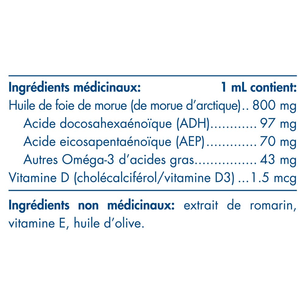 Nordic Naturals Baby's DHA Liquid - Omegas From Arctic Cod Liver Oil with Vitamin D3, Safe and Effective for Babies, 60 mL - Available at All In One Marketplace Canada