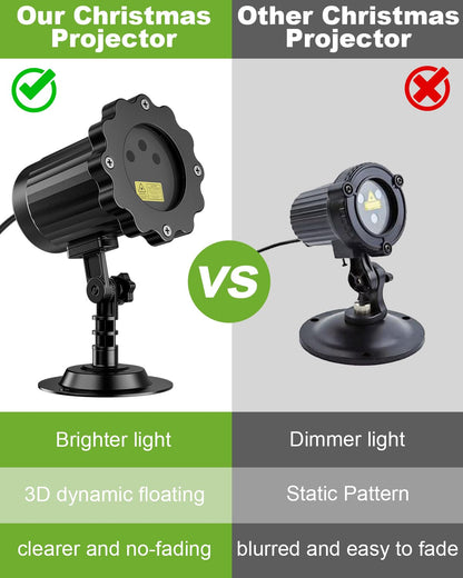 Brighter Laser Halloween & Christmas Projector Light Outdoor, RGB 3-Colors 🍁 All In One Marketplace Canada