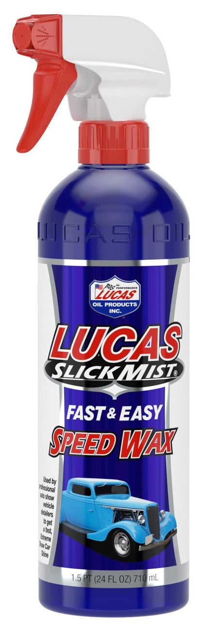 Lucas Oil LUC10160 Blue 24 Ounce Slick Mist Speed Wax Lucas Oil