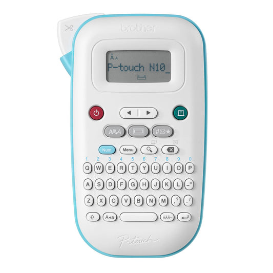 Brother P-touch PT-N10 Personal Handheld Label Maker Machine with Btag Tape, Portable Label Printer, Easy to Use, Multiple Font Styles, User-Friendly Templates for Organizing, Storage, Office and Home