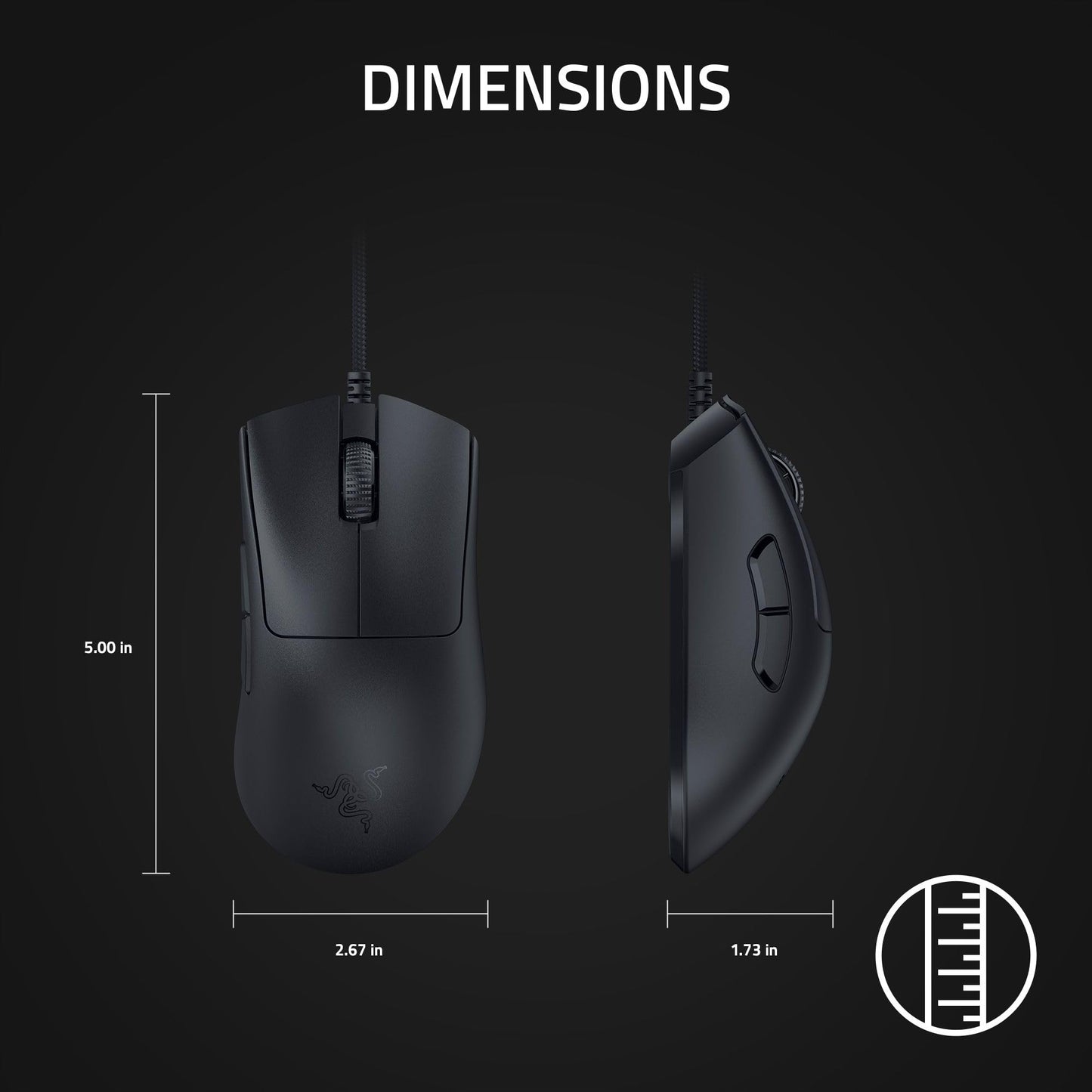 Razer DeathAdder V3 Wired Gaming Mouse, 8Khz, 59g, Black 🍁 All In One Marketplace Canada