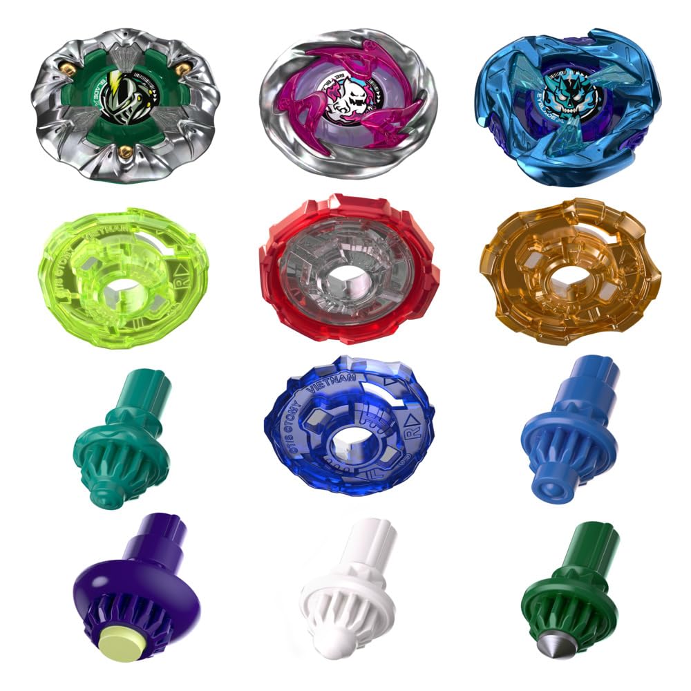 Beyblade X X-treme Expansion Pack | Includes 3 Blades, 4 Ratchets, 5 Bits | Battling Tops Game Toys, Ages 8+ BEYBLADE