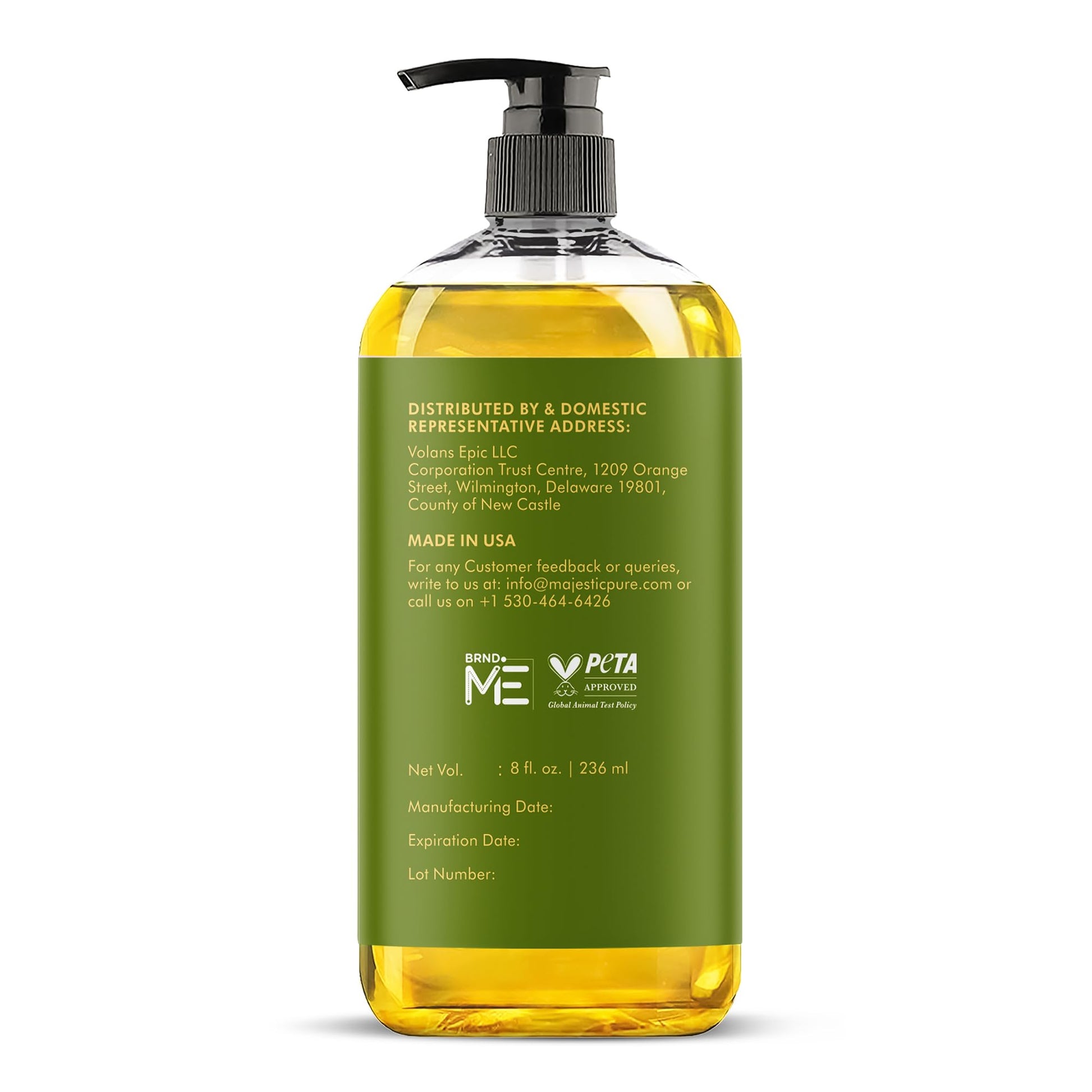 MAJESTIC PURE Arnica Massage Oil for Massage Therapy - with Lavender and Chamomile Essential Oils - Multipurpose Instant Absorption Full Body Massage - 8 fl. oz - Available at All In One Marketplace Canada