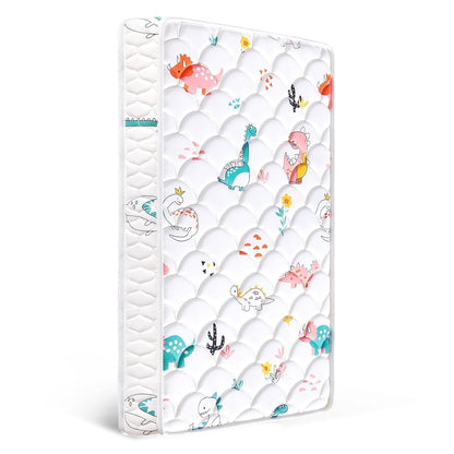Premium Dual-Sided Crib & Toddler Mattress, Hypoallergenic, 5" Firm Soft Crib Mattress, Non-Toxic - Fits Standard Cribs & Toddler Beds - Available at All In One Marketplace Canada