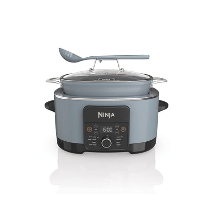 Ninja MC1001C Foodi PossibleCooker PRO 8.5 Quart Multi-Cooker, with 8-in-1 Slow Cooker,Dutch Oven,Steamer &More,Glass Lid & Integrated Spoon,Nonstick,Oven Safe Pot to 500°F,Sea Salt Gray,Sea Salt Grey - Available at All In One Marketplace Canada