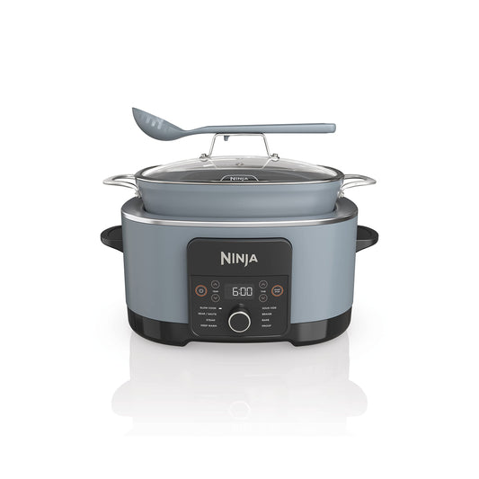 Ninja MC1001C Foodi PossibleCooker PRO 8.5 Quart Multi-Cooker, with 8-in-1 Slow Cooker,Dutch Oven,Steamer &More,Glass Lid & Integrated Spoon,Nonstick,Oven Safe Pot to 500°F,Sea Salt Gray,Sea Salt Grey - Available at All In One Marketplace Canada