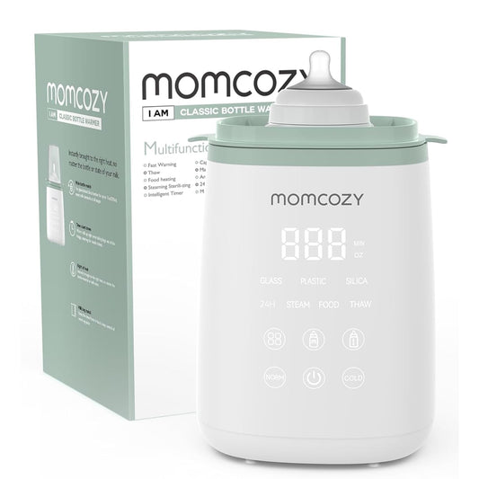 Momcozy Smart Baby Bottle Warmer & Steam Bottle Sterilizer, Fast Baby Milk Warmer with Accurate Temperature Control and Automatic Shut-Off, Multifunctional Bottle Warmers for Breastmilk or Formula