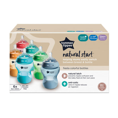 Tommee Tippee Natural Start Baby Bottles, Anti-Colic, 0m+, 9oz/260ml 🍁 All In One Marketplace Canada