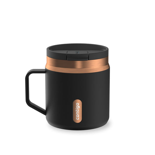 Contigo SnapSeal 14 oz Office Mug | Vacuum-Insulated Stainless Steel Tumbler for Hot Coffee & Tea or Cold Drinks | Spill-Proof Lid w/Straw Compatibility | BPA & Lead-Free | Dishwasher Safe - Available at All In One Marketplace Canada
