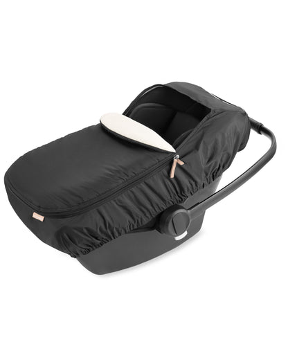 Skip Hop All Seasons Baby Car Seat Cover 4 in 1 Universal Fit with UPF40+ Sunshade and Water Resistant Fabric Oat 🍁 All In One Marketplace Canada