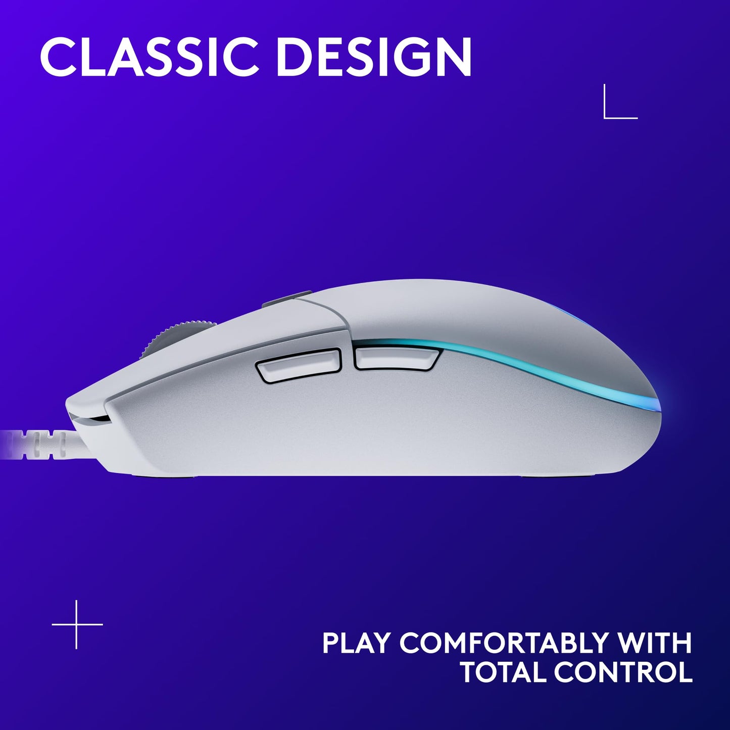 Logitech G203 Wired Gaming Mouse - White