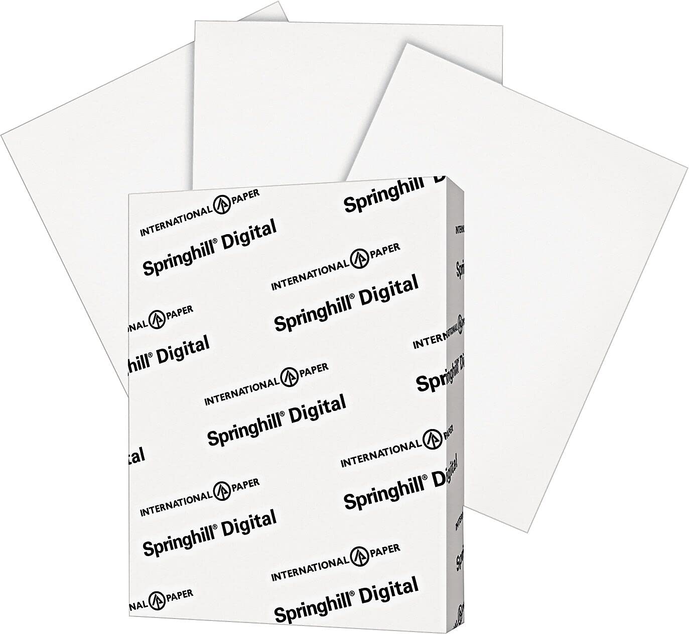 Springhill Cardstock Paper, White Paper, 90lb, 163gsm, 8.5 x 11, 92 Bright, 1 Ream / 250 Sheets - Index Card Stock, Thick Paper (015101R) Springhill