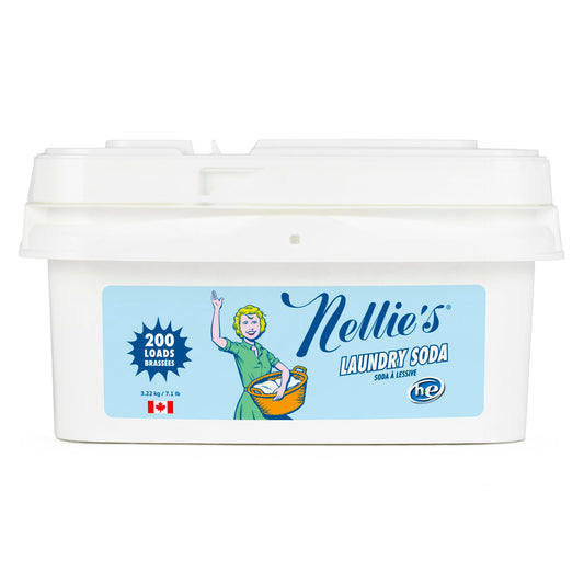 Nellie's Laundry Soda | Fragrance-Free Powder Laundry Detergent | 200 Loads - Available at All In One Marketplace Canada