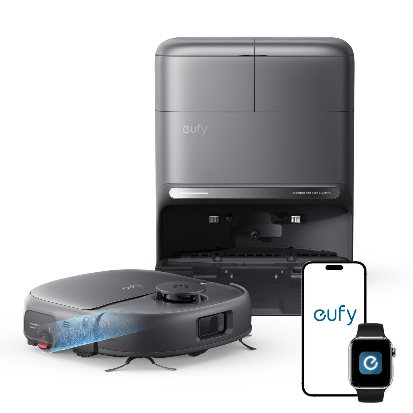 eufy New 2026 Robot Vacuum, C28 Omni, Upgraded from eufy X10 pro Omni, HydroJet Self-Cleaning Roller Mop, 15,000Pa Suction, All-in-1 Station,Tangle-Free,Auto Mop Washing&Drying, AI Obstacle Avoidance - Available at All In One Marketplace Canada